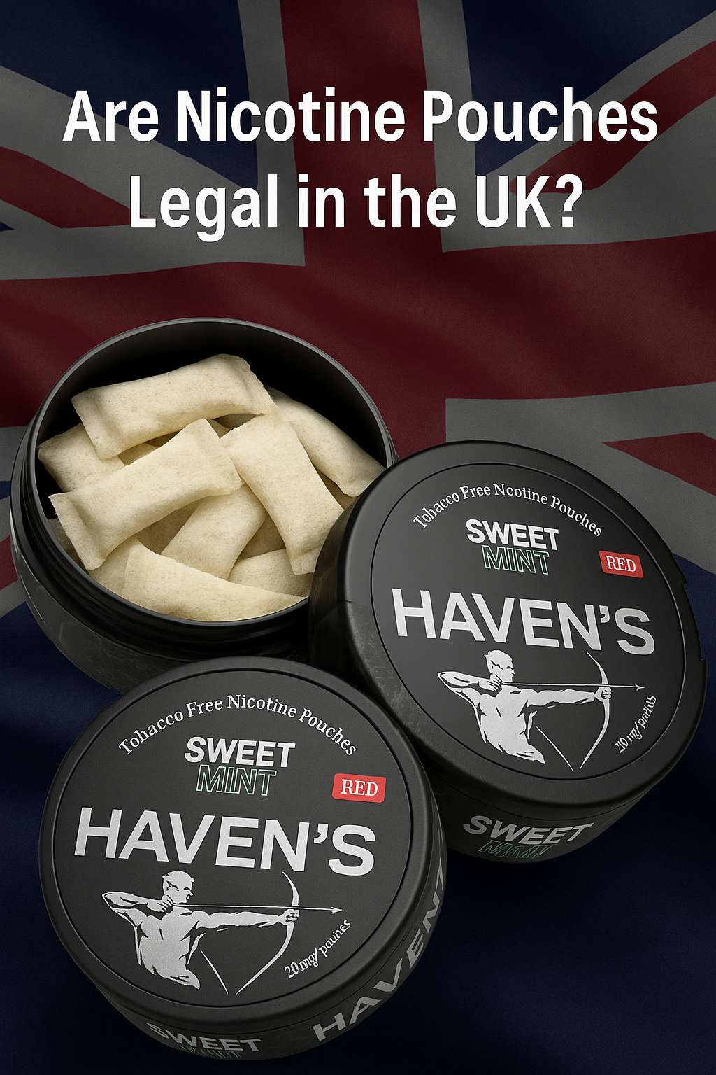 An infographic written are nicotine pouches legal in the UK.