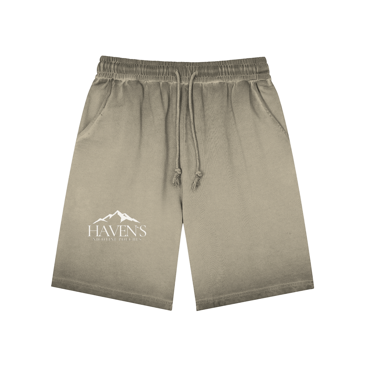 Haven's Stonewash Sand shorts Front