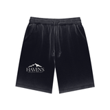 Haven's Stonewash Black shorts Back