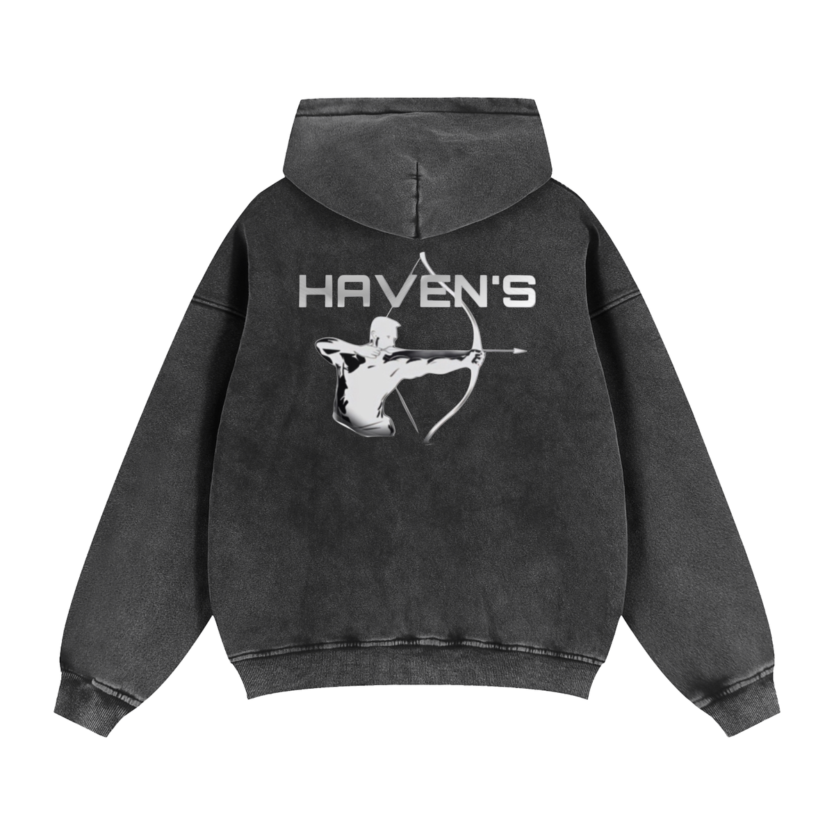 Haven's Stone Wash Hoodie Back