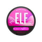 ELF nicotine pouches container with pink label on a white background